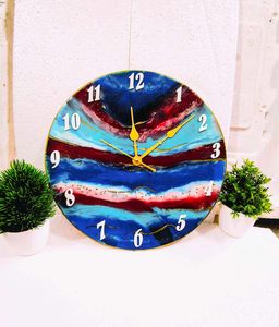 Resin Art Wall Clock