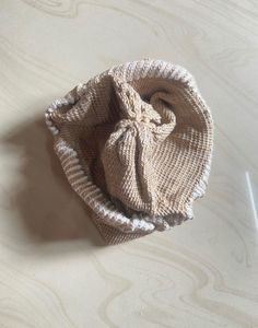 Beige Knit Beanie