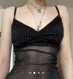 Polka Dot sheer cami top