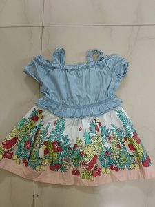 off shoulder dress for 6-12 months girl
