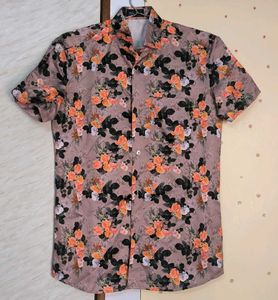 Mens Satin Floral Shirt 🍂