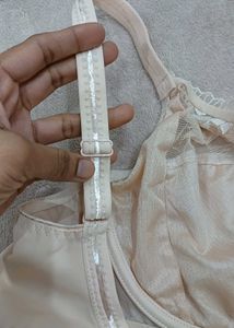 Chantelle Beige Striped Bra