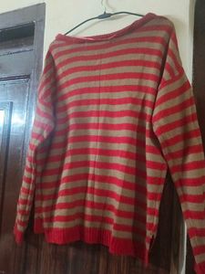TANAKNIT Striped Crew Neck Sweater