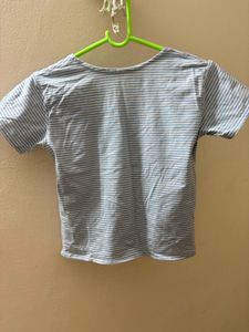 Striped Cropped T-Shirt
