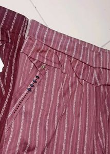 New Striped Maroon Palazzo Pants, combo at sale