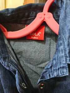 Chic Denim Button-Up Shirt