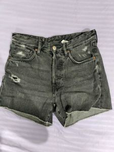 H&M Distressed Denim Shorts