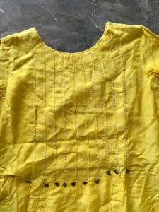Vibrant Yellow Kurta Set with Dupatta