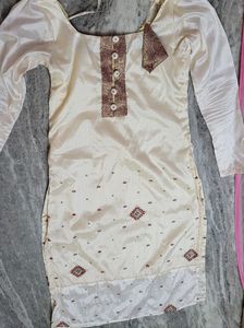 New Silk Top With Patch Work