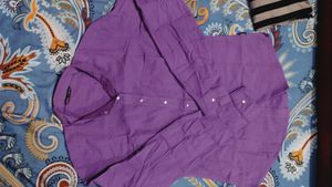 full sleeve purple shirt for women 💜