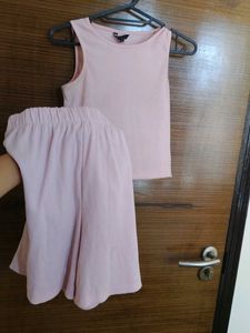Cute Pink Co-ord Set (stretchable)