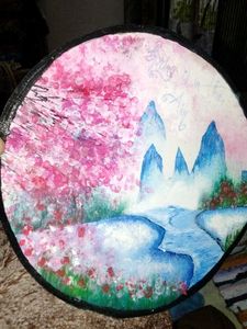 Handmade Spring Landscape Painting