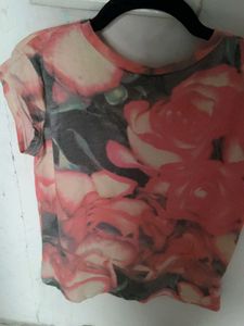 Zara Rose Print Top