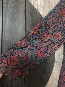 Vintage Floral Double-Breasted Blazer