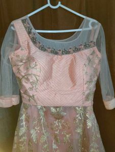 NEW Elegant Pink &amp; Gold Lehenga Choli