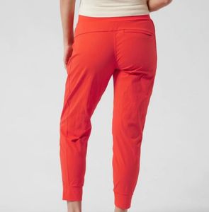 Athleta Orange Trekking jogger with sun protection