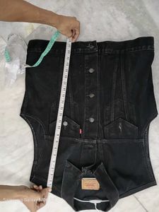 Levi's Black Denim Vest