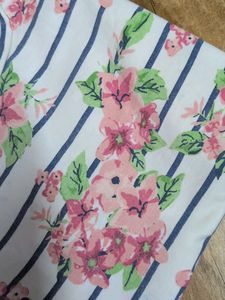 Striped Floral Print T-Shirt