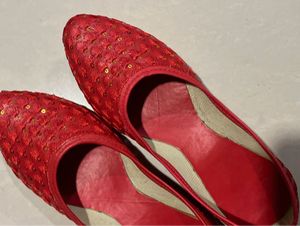 New Red Color Kolhapuri Juti For Girls Size 2UK
