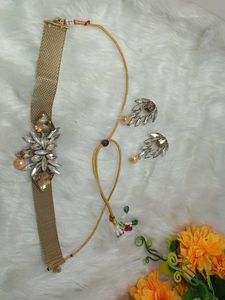 multi designer antic  lock silk naick handmade ear
