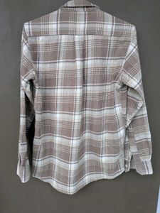 Men's Brown Plaid Flannel Shirt