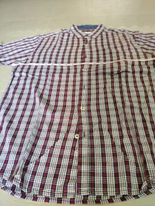 Men's Plaid Shirt and Blue Chinos Set