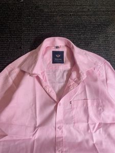 Men's Pink Long Sleeve Shirt
