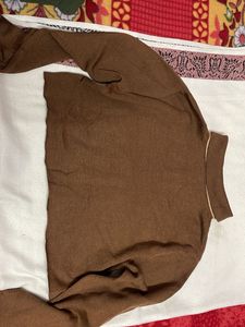 Pendleton Brown Knit Argyle Sweater