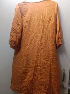 Orange Button Down Dress