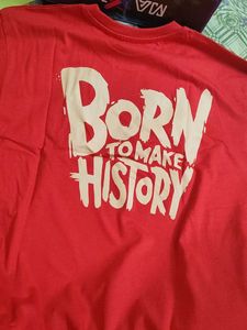 Brand new Red "Born to Make History" T-Shirt
