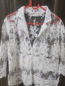 Elegant White Lace Blouse
