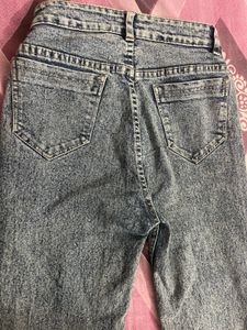 Vintage Wash Straight Leg Jeans