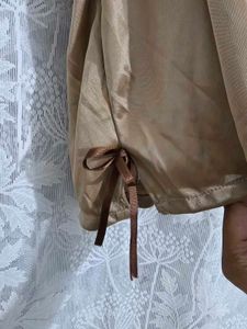 Elegant Silk nighty with Ribbon Detail