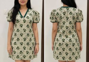 Boho Floral Print Mini Dress