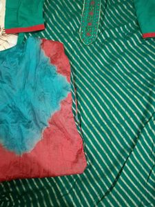Elegant Sea  Green Kurta with Striking Design