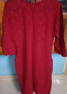 Maroon Embroidered Kurta Set xxl size