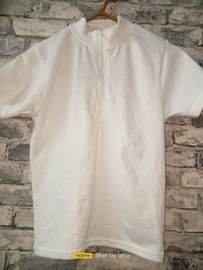 White Crop Top With Zipper