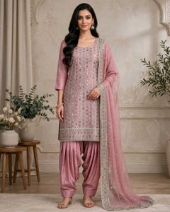 Beautiful Pink Sequins Kurta Set