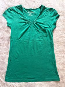 V-Neck Green T-Shirt