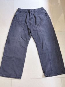Black Wide-Leg Jeans