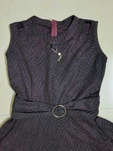 Elegant Dark Purple Dress