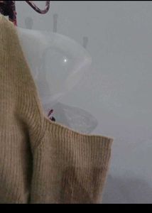 Beige Knit Cardigan