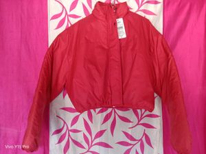 Trendy Red Bomber Jacket