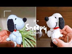 Crochet Snoopy Keychain