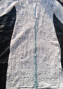 Brand New(PARAMOUNT CHIKAN) White Chikankari Kurta