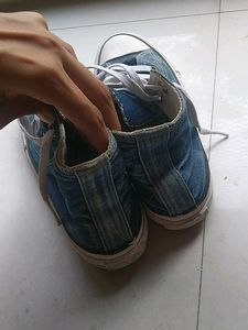 blue fashionable shoes
