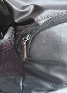 Stylish Brown Faux Leather Backpack