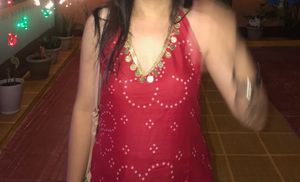 Red Cotton Bandhani Print Halter Neck kurti✨🪷
