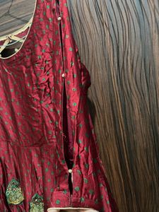 Elegant Embroidered Anarkali Suit