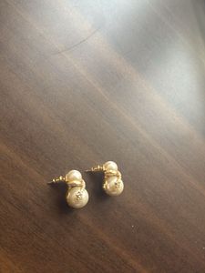 Pearl &amp; Crystal Stud Earrings